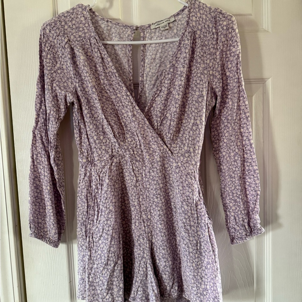 AE Floral Long Sleeve Romper